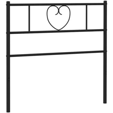 Kopfteil Metall Schwarz 100 cm vidaXL