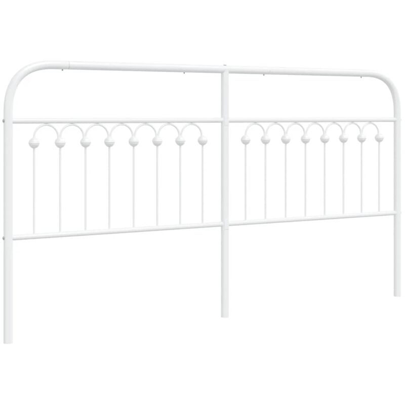 Kopfteil Metall Weiß 180 Cm Vidaxl