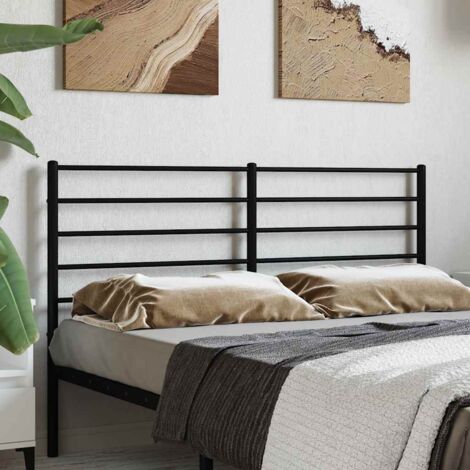 Kopfteil Metall Schwarz 160 cm vidaXL