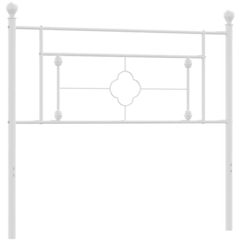 Kopfteil Metall Weiß 107 cm vidaXL