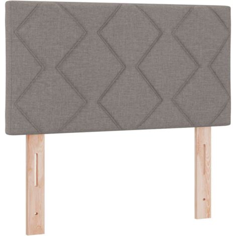 Kopfteil mit LED-Lichtleisten mit Kopfteil Taupe 80 cm Stoff vidaXL