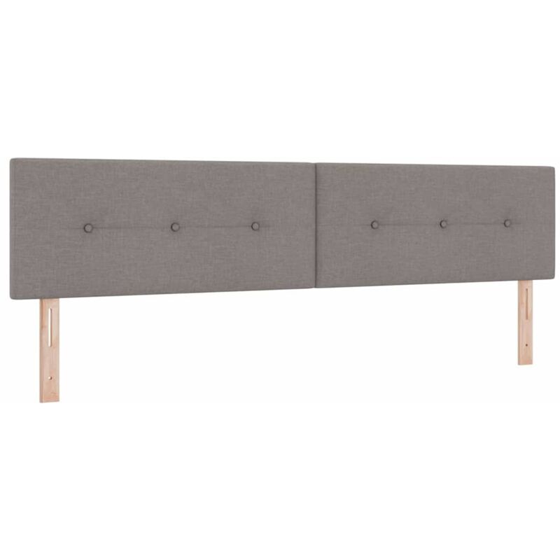 Kopfteil Mit Kopfteil Taupe 200 Cm Stoff Vidaxl