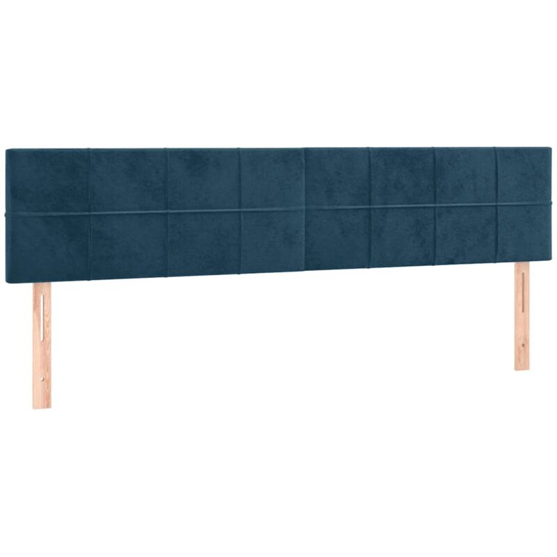 Kopfteile 2 Stk. Dunkelblau 80x5x78/88 Cm Samt Vidaxl