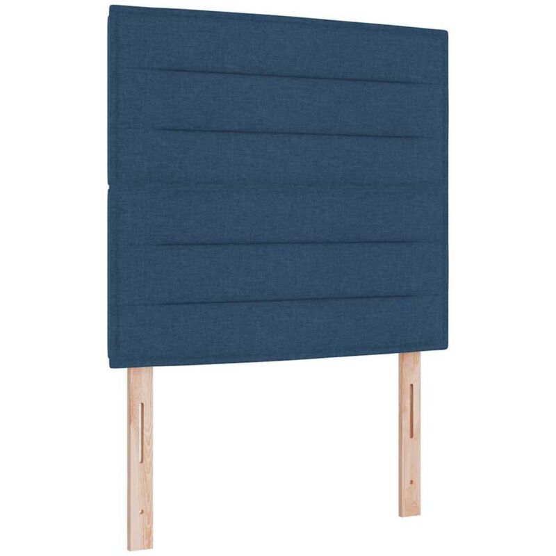 Kopfteil Höhenverstellbar Mit Kopfteil Manuell Blau 90 Cm Stoff Vidaxl