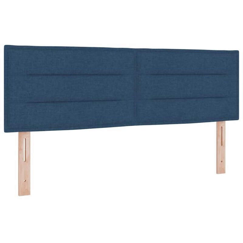 Kopfteil Sonstiges Mit Kopfteil Blau 140 Cm Stoff Vidaxl