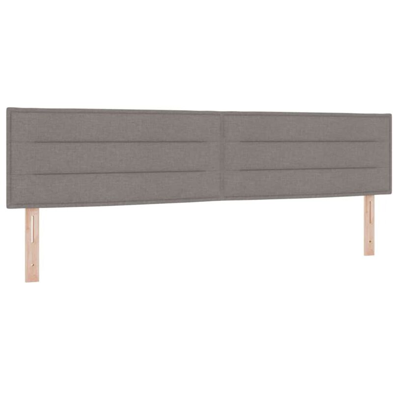 Kopfteil Mit Kopfteil Taupe 200 Cm Stoff Vidaxl