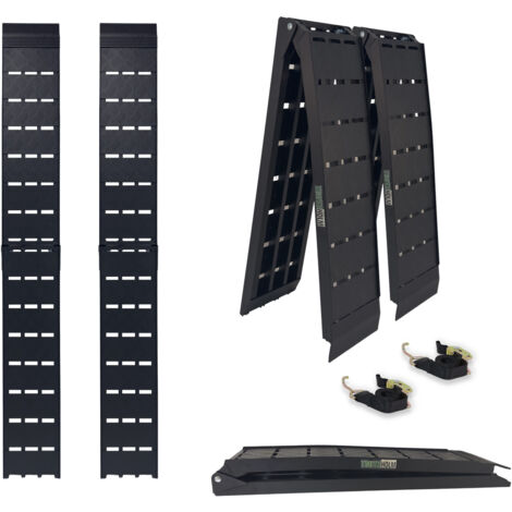 Kopie von 1 x TRUTZHOLM Auffahrrampe klappbar 228cm Traglast 680kg Alu schwarz Motorradrampe Verladerampe 1