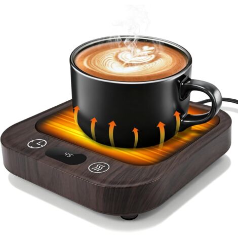 Kopjeswarmer, tafelmodel koffiewarmer met 4 temperatuurinstellingen, timer van 2-8 uur, automatische uitschakelfunctie na 8 uur, voor het verwarmen van koffie/melk/cacao/kaarsen.