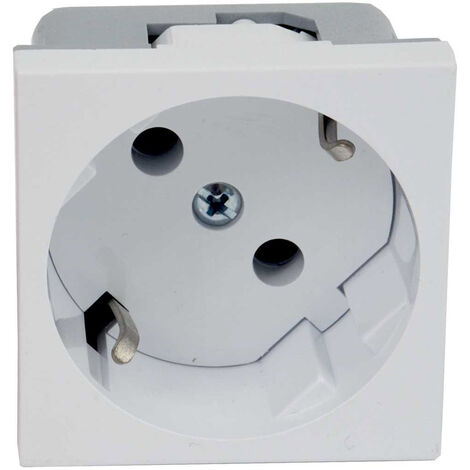 KOPOS QS 45x45HB Geräteeinsatz 1fach Steckdose (L x B) 45 mm x 45 mm 1 St. Weiß