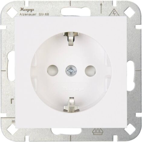 Kopp 1 parte Frutto Presa schuko HK 07 Bianco puro 940029009 1 pz.