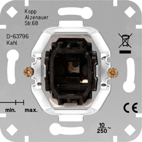 Kopp 1 pezzo Frutto Interruttore HK05, HK 07 Alluminio 503200004
