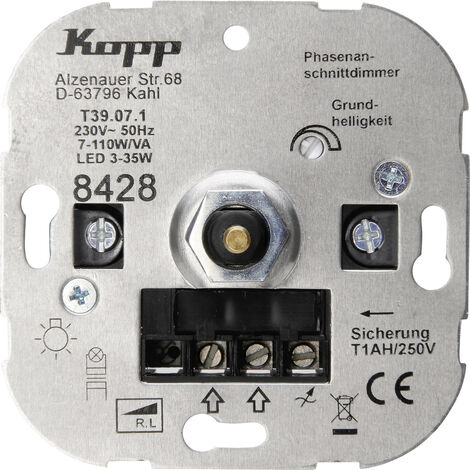 Kopp 1 Stück Einsatz Dimmer ATHENIS Aluminium 842800187 X700331