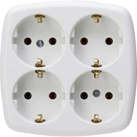 Kopp 121001009 Multipresa 4 vie Bianco artico 1 pz.
