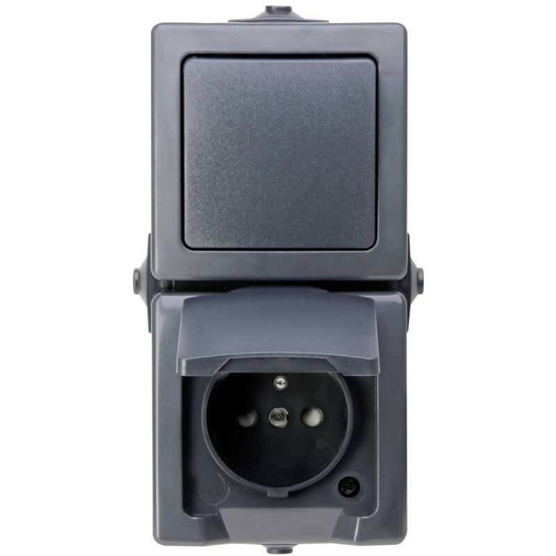 136815006 Interruttore Per Ambienti Umidi Nautic Antracite 1 Pz. Kopp