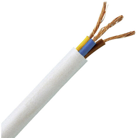 Kopp 151710849 Schlauchleitung H05VV5-F 3 x 1 mm² Weiß 10 m