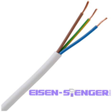 Kopp 151810842 Schlauchleitung H05VV5-F 3 x 1.5 mm² Weiß 10 m