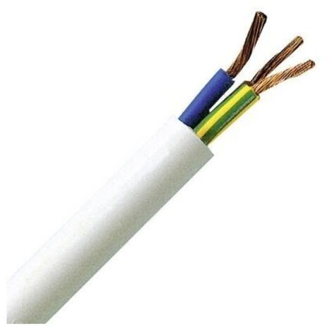 Kopp 151825002 Cavo flessibile H05VV5-F 3 x 1.5 mm² Bianco 25 m