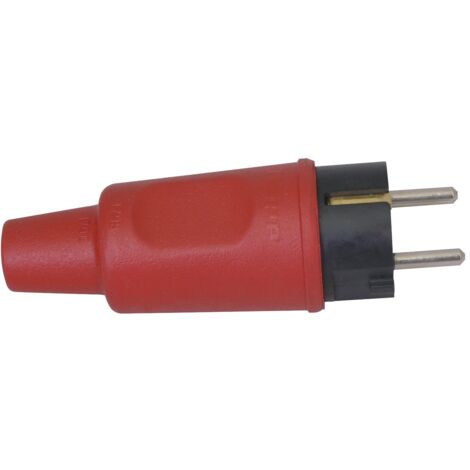 Kopp 179512005 incasinato di protezione messa a terra-tappo di gomma piena con beccuccio, rosso
