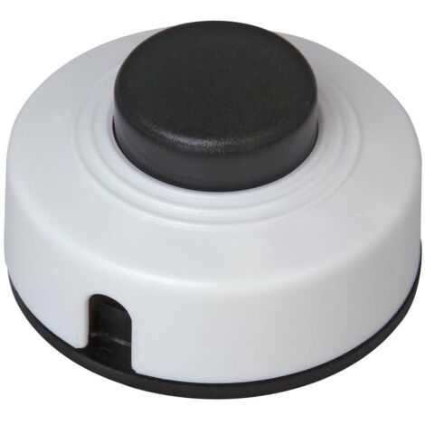 Kopp 191801088 Interruttore a pedale con piastra antistrappo Nero, Bianco 1 x Off / On 2 A 1 pz.