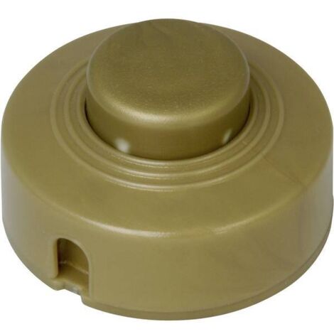 Kopp 191807084 Interruttore a pedale con piastra antistrappo Oro 1 x Off / On 2 A 1 pz.