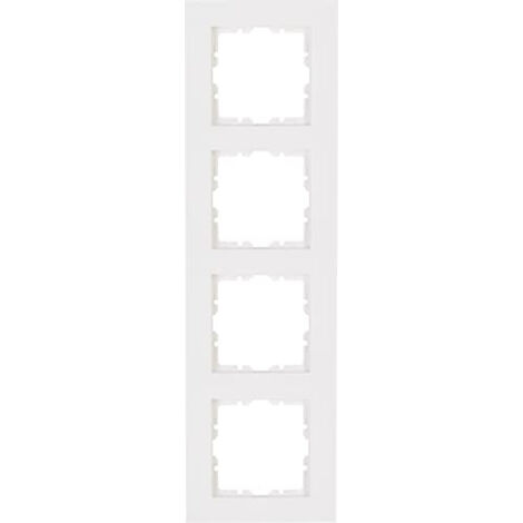 KOPP, 407129005 HK07 LOT DE 5 CADRES DE FINITION 4 PRISES BLANC PUR