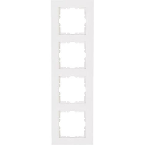 KOPP, 407129005 HK07 LOT DE 5 CADRES DE FINITION 4 PRISES BLANC PUR