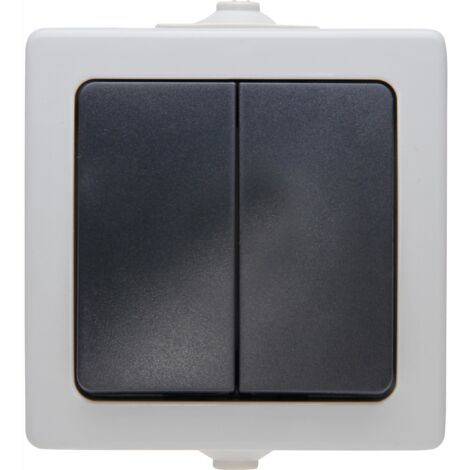 Kopp 565556008 Interruttore per ambienti umidi Interruttori in serie Nautic Grigio 1 pz.