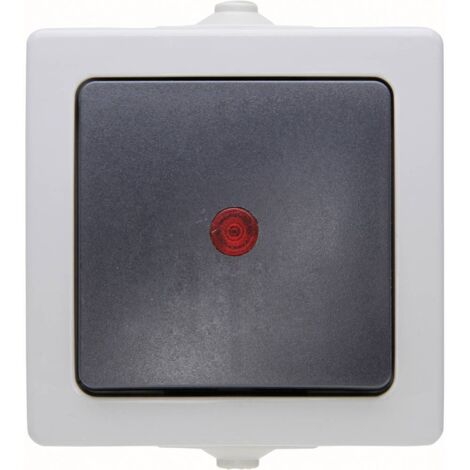 Kopp 566656002 Interruttore per ambienti umidi Interruttore di controllo Nautic Grigio 1 pz.