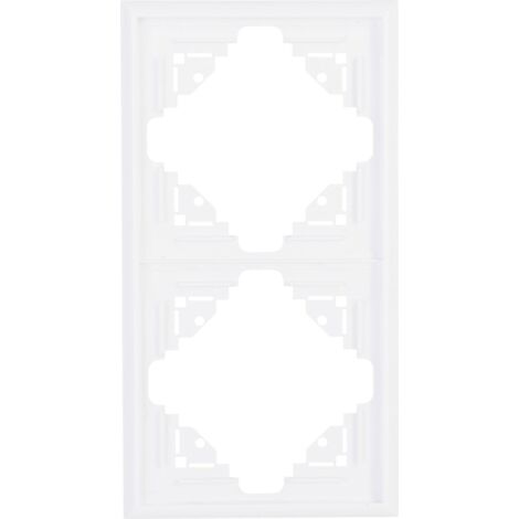 Kopp Abdeckrahmen 2-fach Malta, arktisweiß, 309213066 Kopp