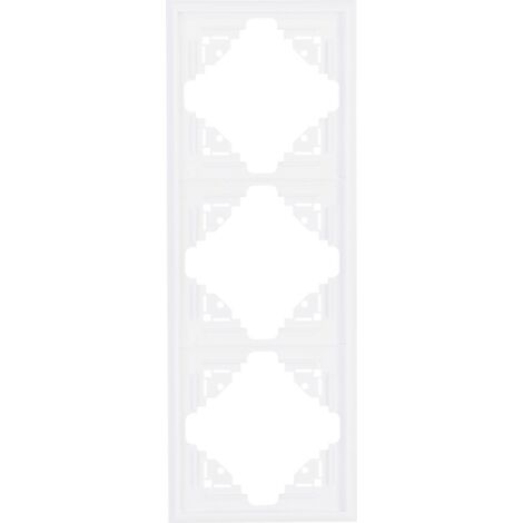 Kopp Abdeckrahmen 3-fach Malta, arktisweiß, 309313069 Kopp