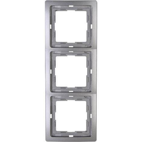 Kopp Abdeckrahmen 3-fach Venedig, platin, 400343064 Kopp