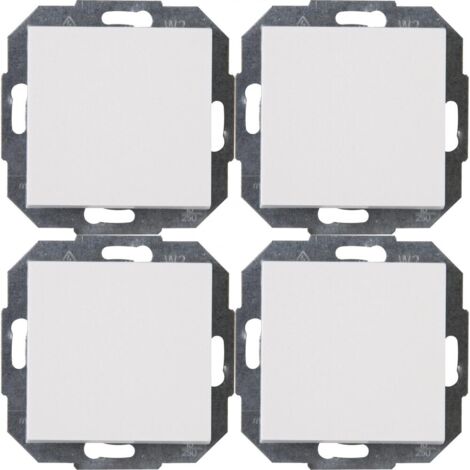 Kopp - ATHENIS – Profi-Pack: 4 Universalschalter (Aus-/Wechsel), Farbe: reinweiß - 589629056