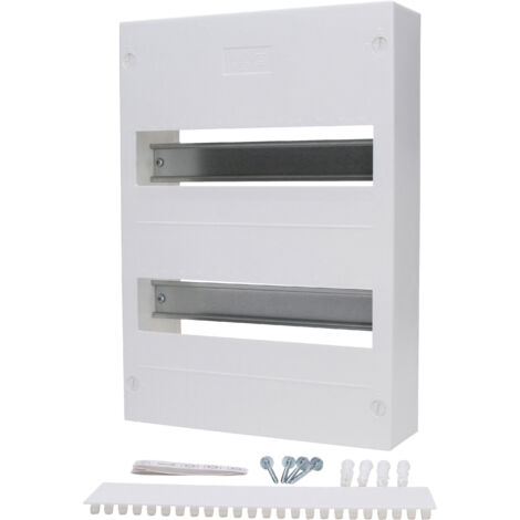 KOPP Aufputz-Verteilerkasten N24A, IP40, 63A, 400VAC, ohne Tür, 2-reihig