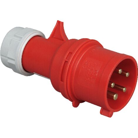 Kopp - CEE-Stecker mit kurzer Einführungstülle, 5-polig - 174601005