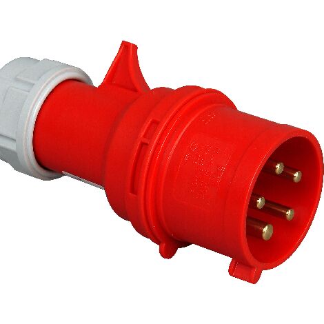 Kopp - CEE-Stecker mit kurzer Einführungstülle, 5-polig - 176000008