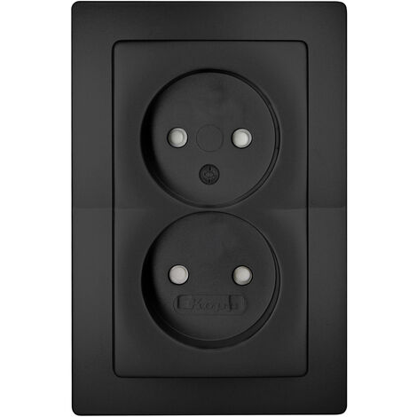 Kopp  Einsatz Steckdose Paris Schwarz (matt) 944750081 1 St.
