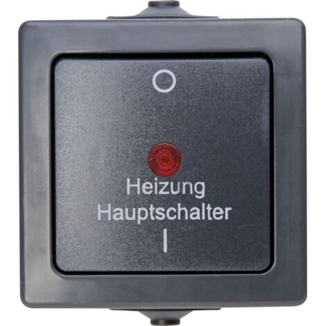 Kopp Feuchtraum Heizungshauptschalter Nautic, anthrazit, 565315003 Kopp