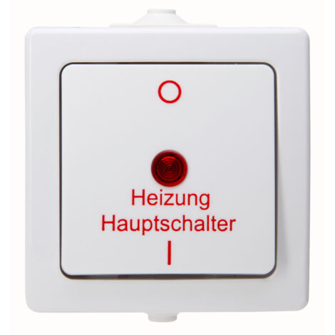 Kopp Feuchtraum Heizungshauptschalter Nautic, arktisweiß, 565302003 Kopp