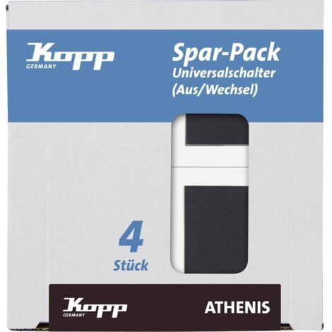 Kopp Insert Interrupteur, Interrupteur va-et-vient ATHENIS anthracite 589615055