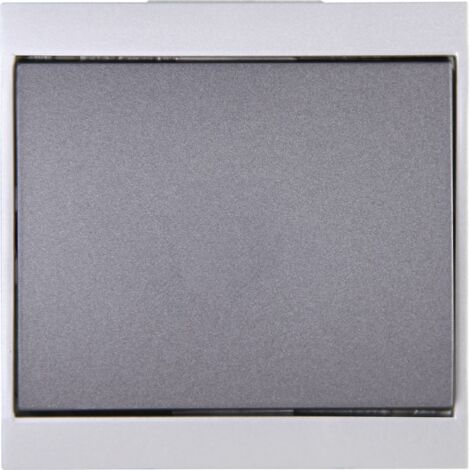 Kopp Kreuzschalter Malta, silber-anthrazit, 620715081 Kopp