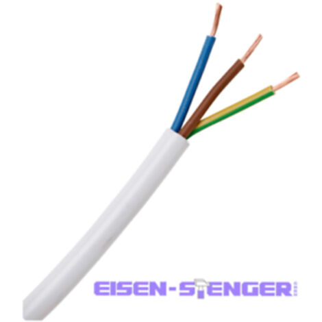 Kopp - Leichte Schlauchleitung H03VV-F 3Gx0,75mm², 3-adrig, 25m Ring, weiß - 151625006