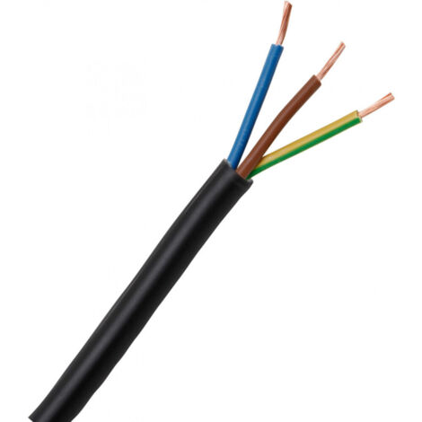 Kopp - Leichte Schlauchleitung H03VV-F 3Gx0,75mm², 3-adrig, 5m Ring, schwarz - 152305846