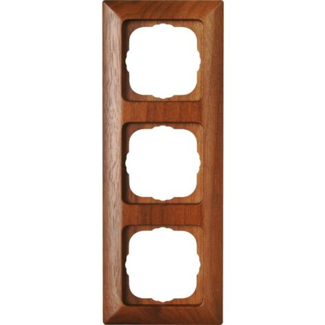 Kopp - MILANO – Abdeckrahmen 3-fach, Farbe: nussbaum - 306735064