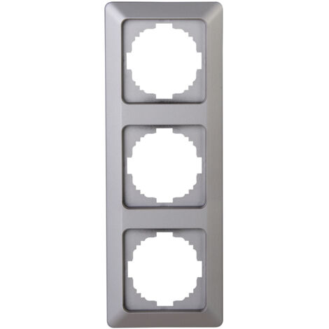 Kopp - MILANO – Abdeckrahmen 3-fach, Farbe: stahl - 305820064