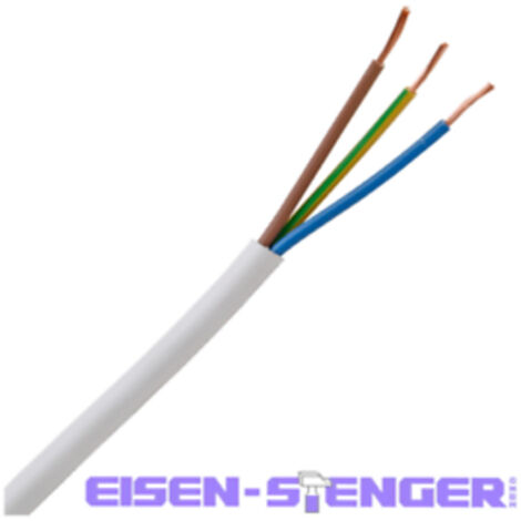 Kopp - Mittlere Schlauchleitung H05VV-F 3Gx1,5mm², 3-adrig, 5m Ring, weiß - 151805840