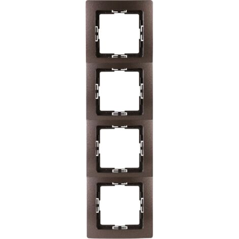 Kopp - PARIS – Abdeckrahmen 4-fach, Farbe: palisander - 308726060