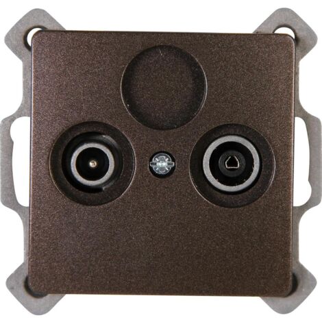 Kopp - PARIS – Antennensteckdose TV/RF, Farbe: palisander - 921326087