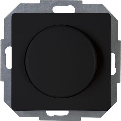 Kopp - PARIS – Druck-Wechselschalter, LED Dimmer, Farbe: schwarz matt - 843450088