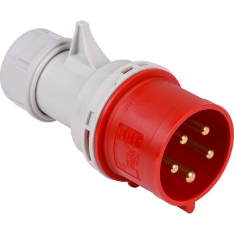 Kopp Prise IP44 rouge - 5 broches - 32A (Import Allemagne)