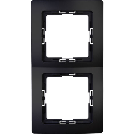Kopp  Rahmen Abdeckung Paris Schwarz (matt) 308550069 1 St.